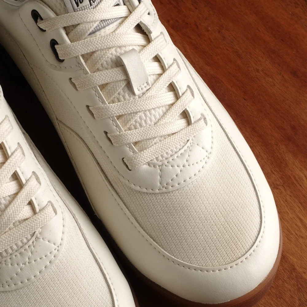 Vessi Sneakers Mens Size 9 White Courtside Classic Athleisure Casual Retro Shoes